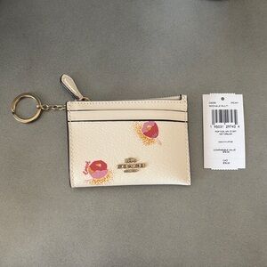Coach Pop Floral Card Holder